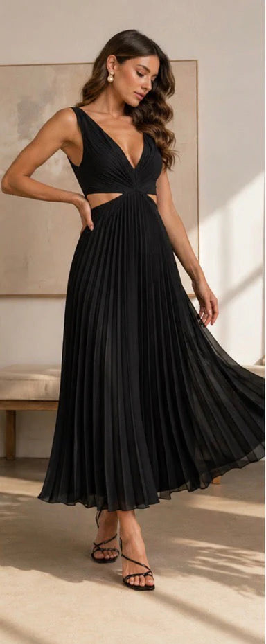 Valentina | Vestido cruzado brillante