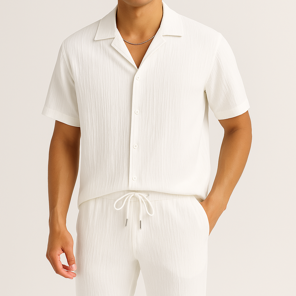 Conjunto informal de lino