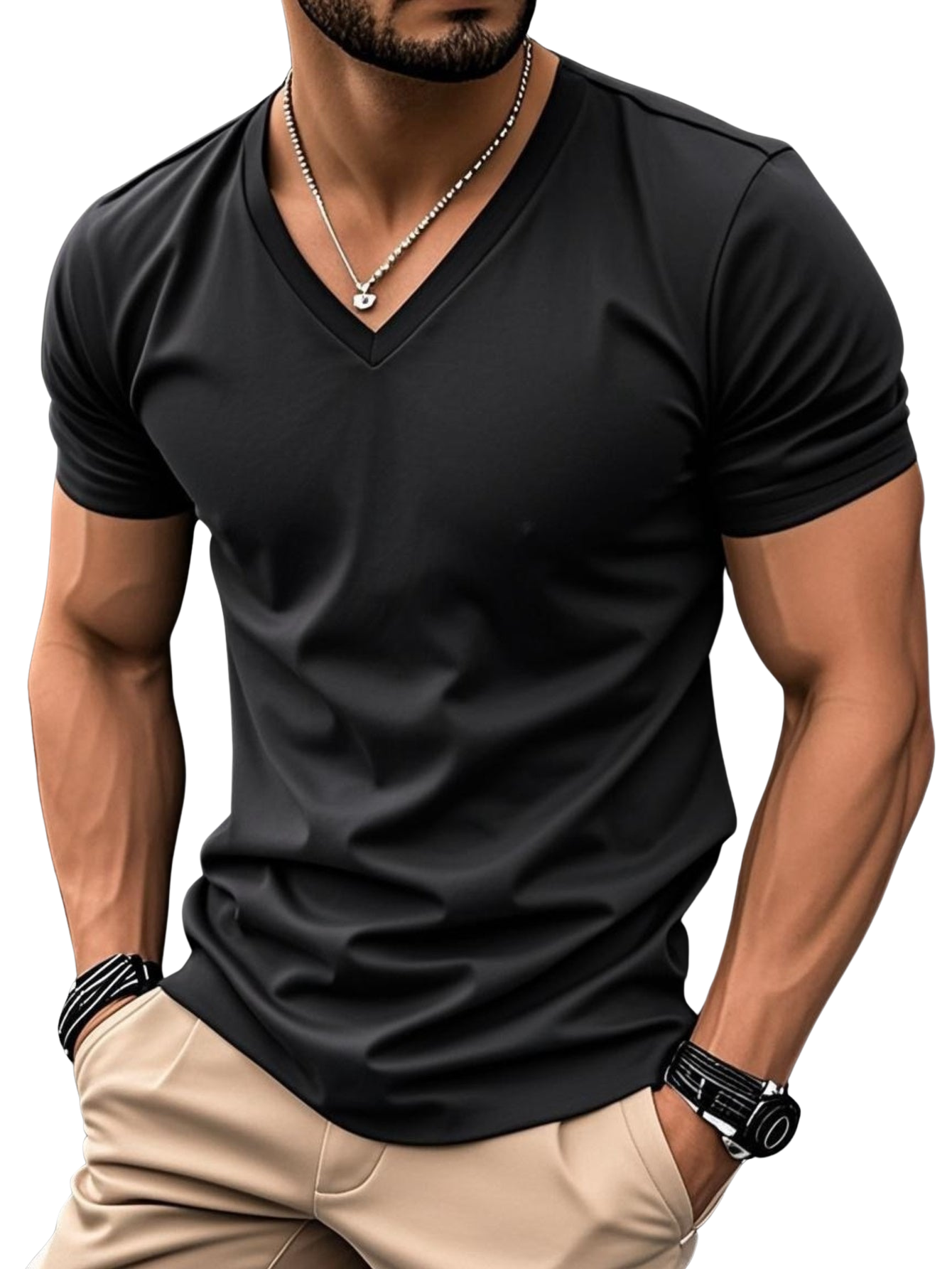 Camiseta elegante de manga corta